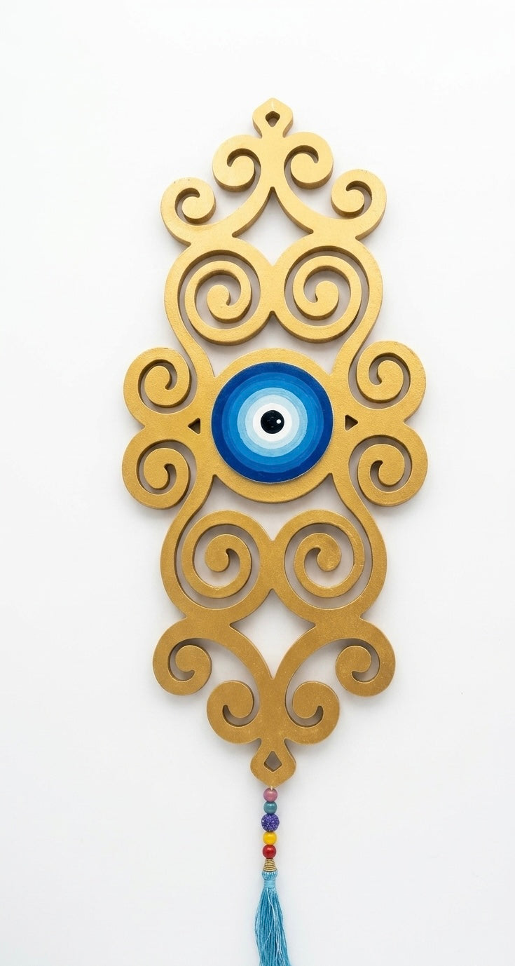 Grand Ornate Evil Eye Wall Statement