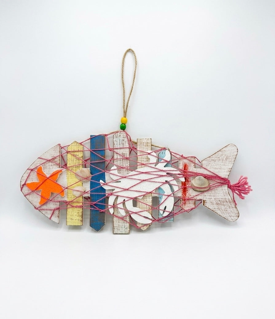 Artisanal Nautical Fish Wall Decor