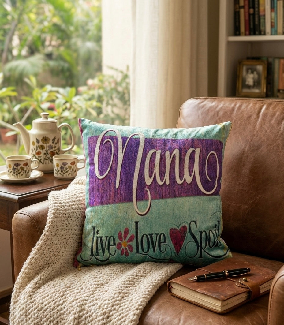 Signature Velvet "Appreciation" Cushion – Premium 40x40 Square Throw Pillow