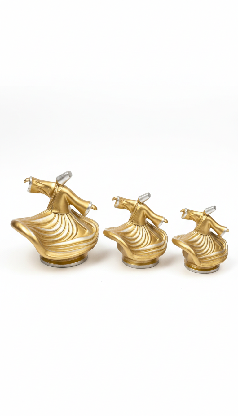 Tanoura Dancer Sculptures – Artistic Decorative Set of 3