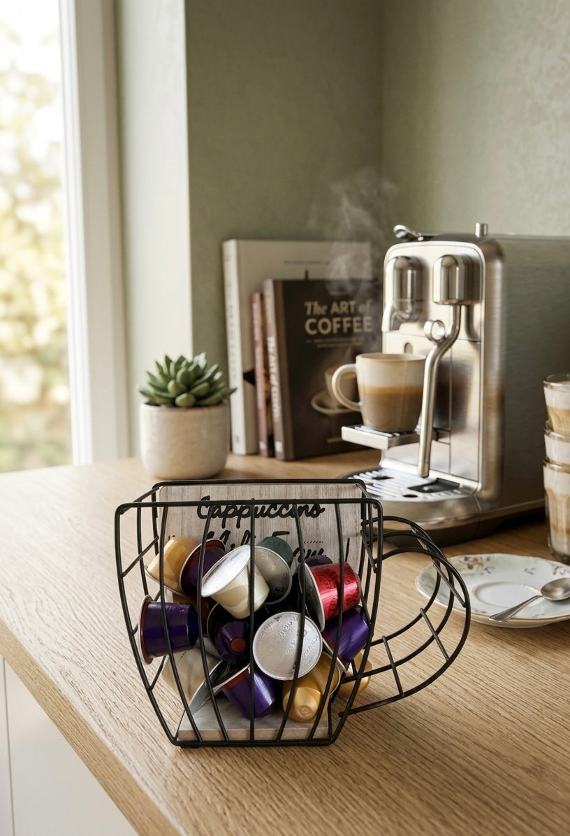 Artisan Wire Mug Coffee Pod Holder
