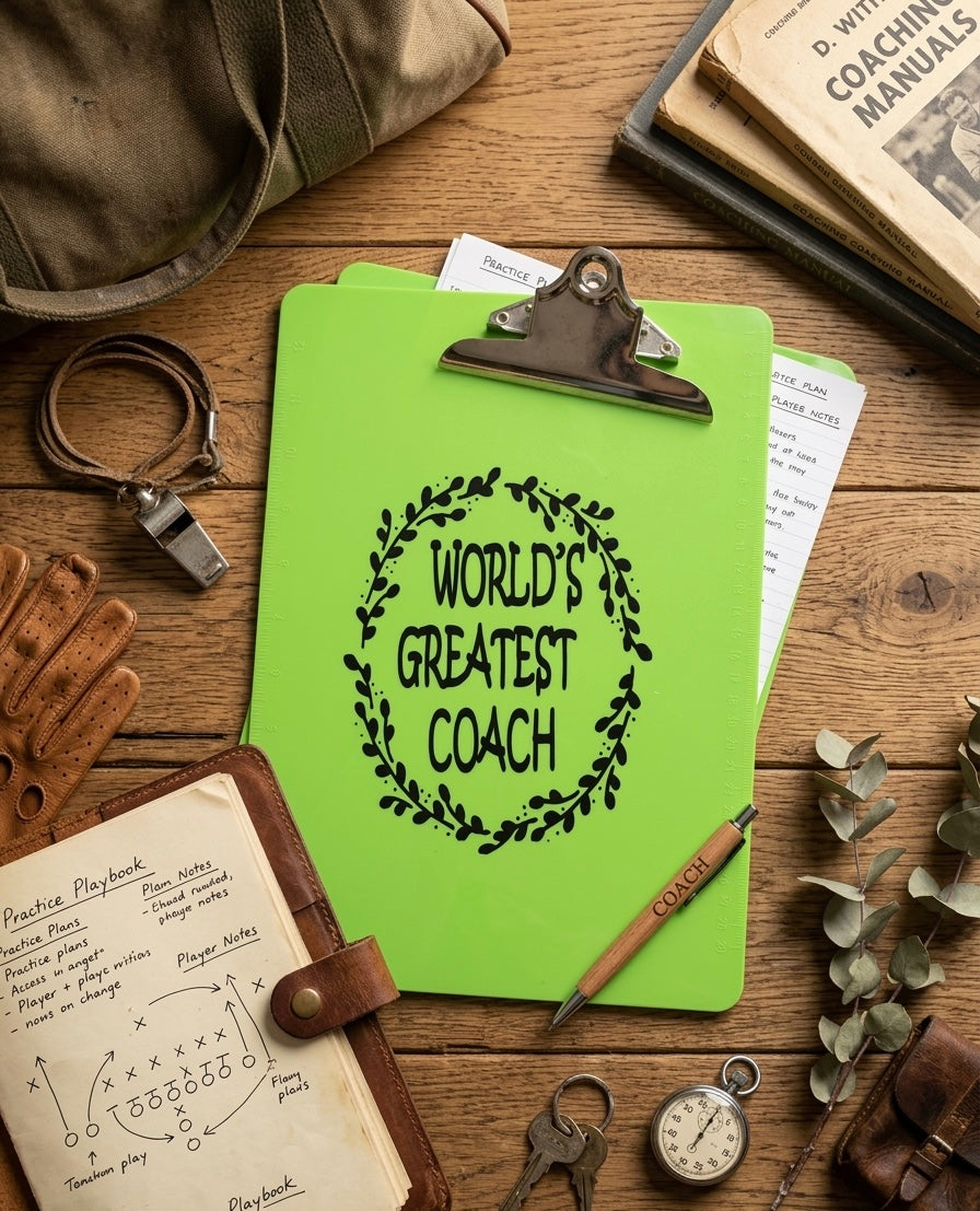 Acrylic Clipboards – Designs for Coaches, Managers, and Aunts