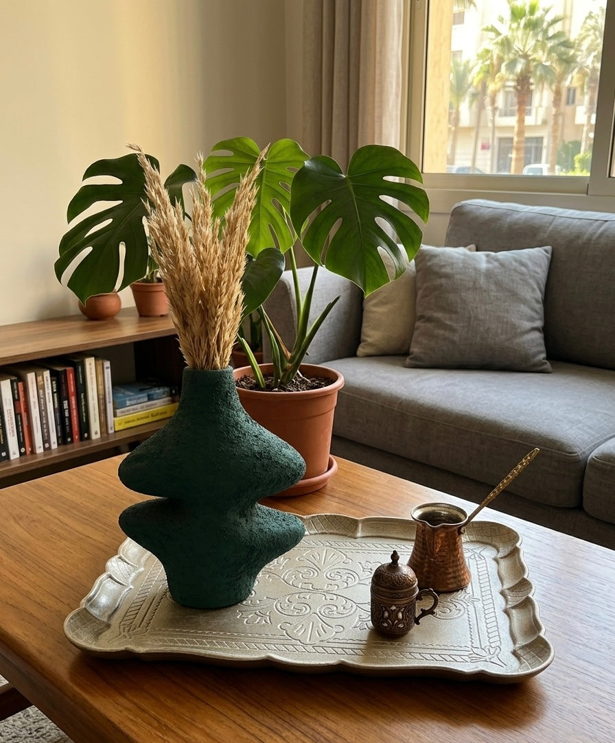 Handcrafted Sculptural Pottery Vase