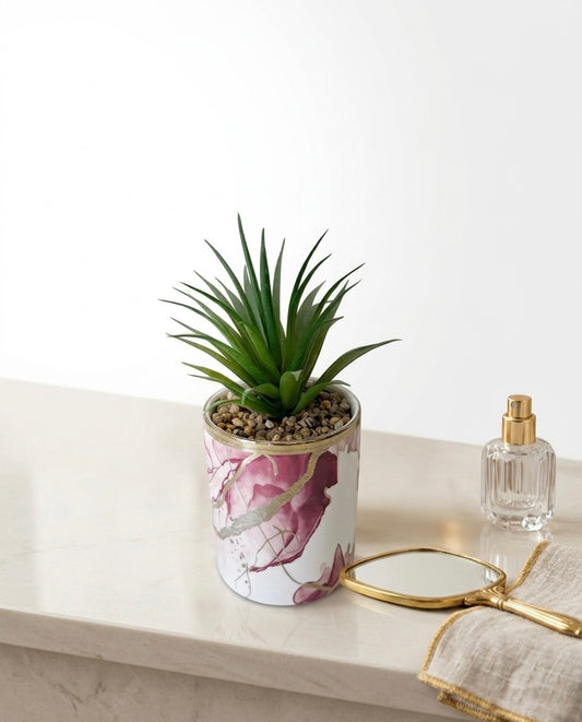 Amethyst & Gold & White  Planter