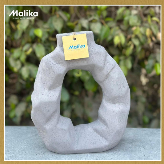 Stone Echo Abstract Sculptural Vase