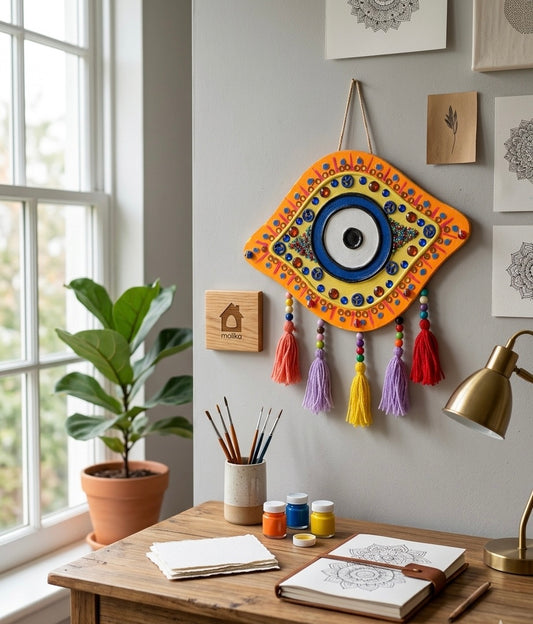 Handmade Evil Eye Wall Hanging