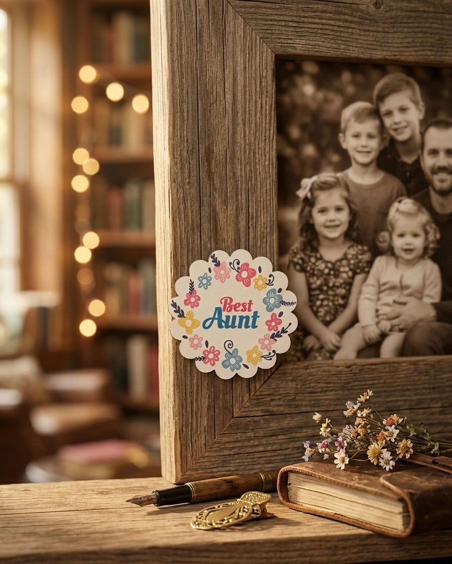 Wooden Mother's Day Mini Fridge Magnets