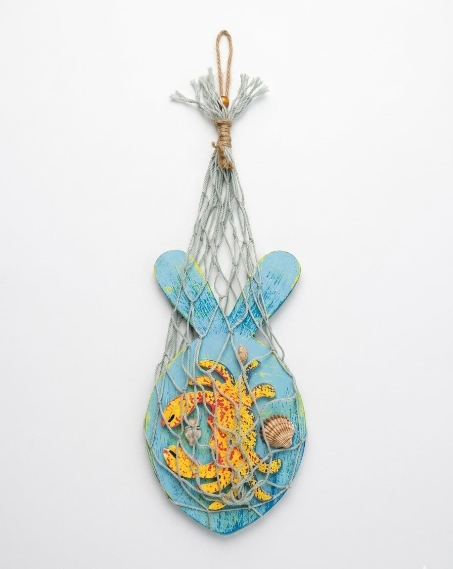 Coastal Fish Net Wall Decor