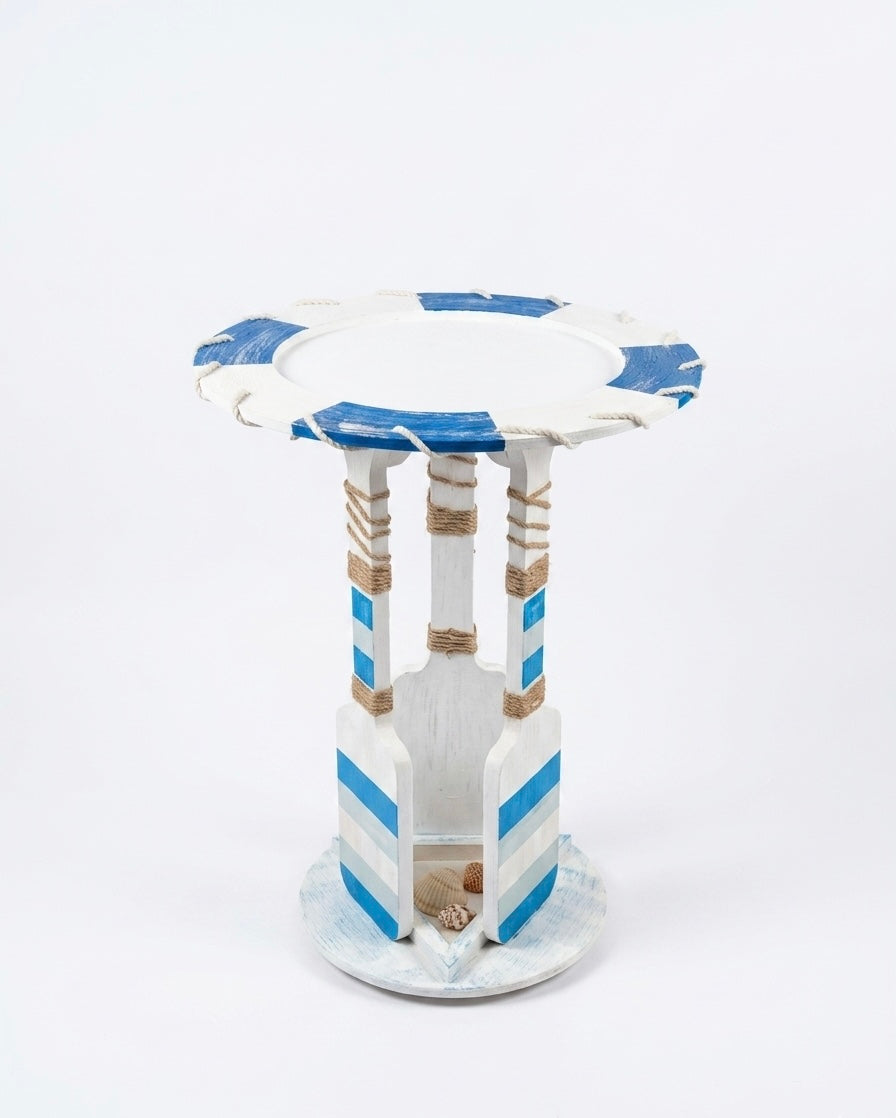 Nautical Charm Handcrafted Accent Table