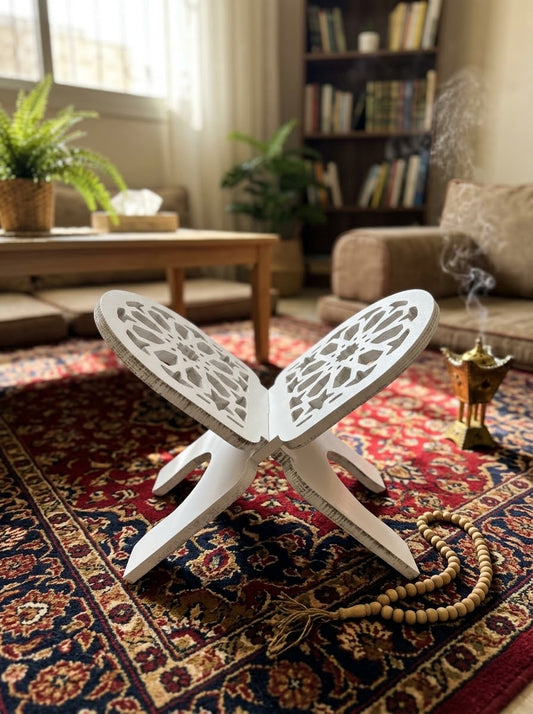 Handcrafted Plywood Wooden Quran Stand