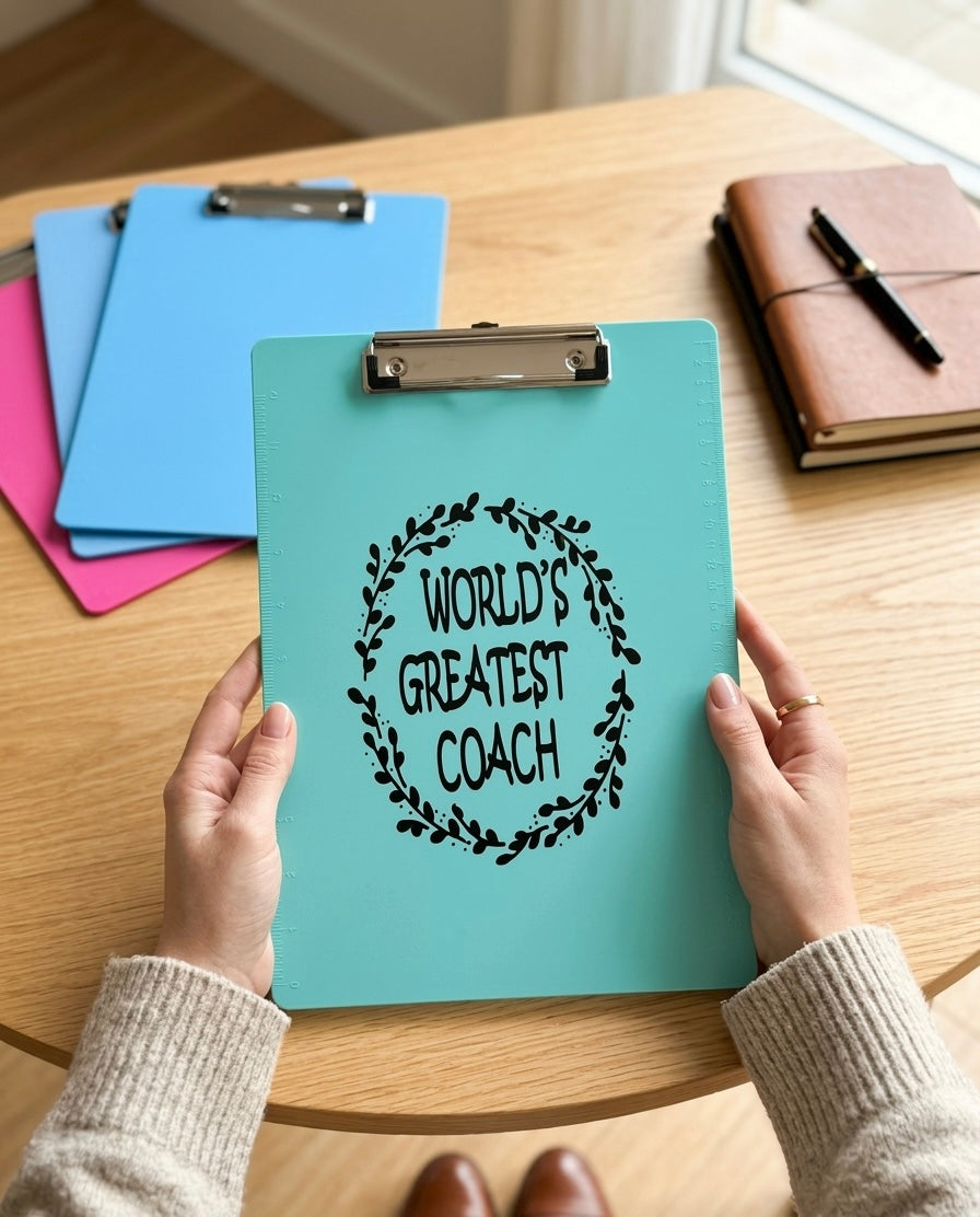 Acrylic Clipboards – Designs for Coaches, Managers, and Aunts