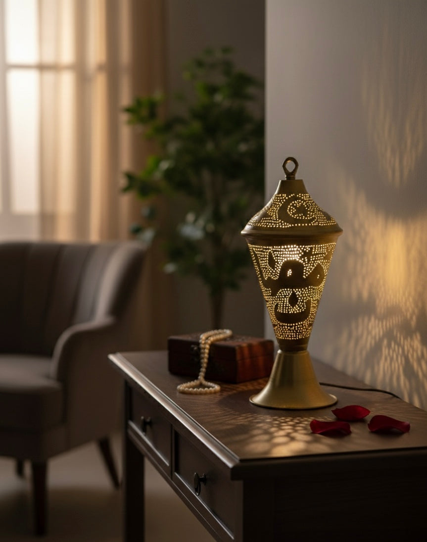 Handcrafted Heritage Copper Lamp