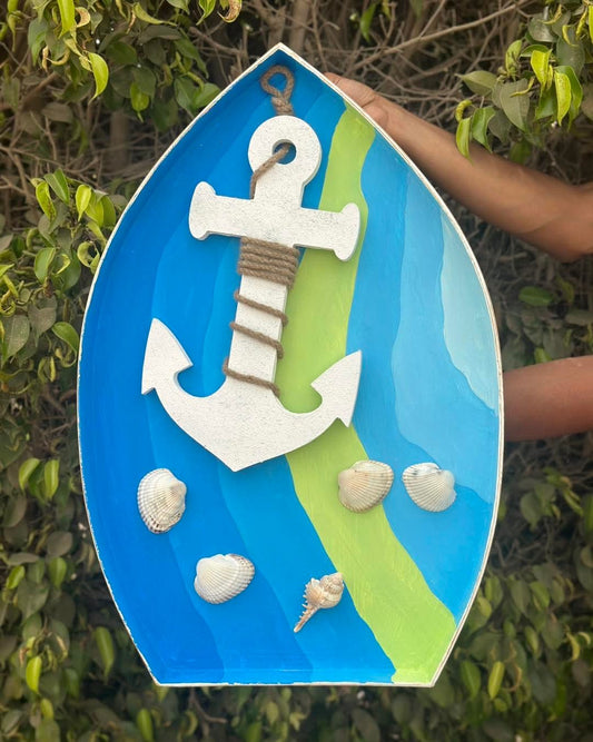 Hand-Painted Nautical Boat Wall Art