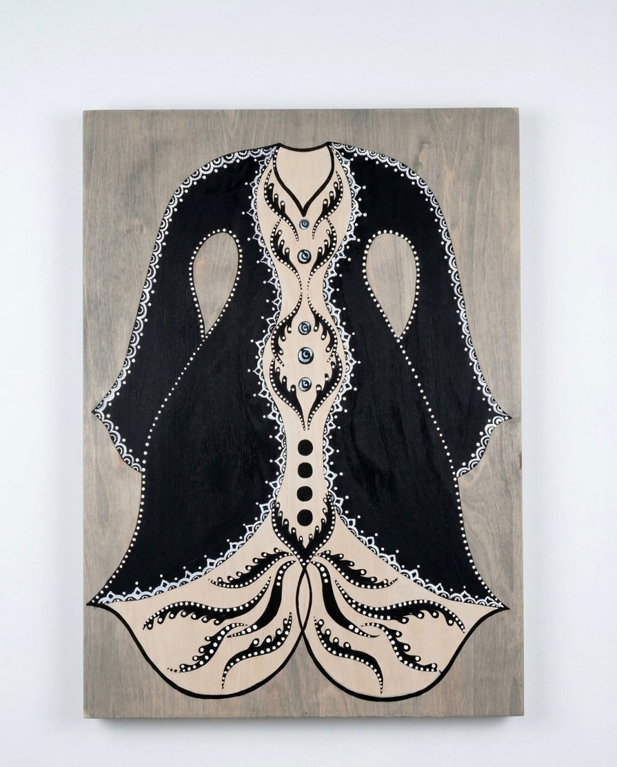 Heritage Caftan Motif Wooden Wall Art