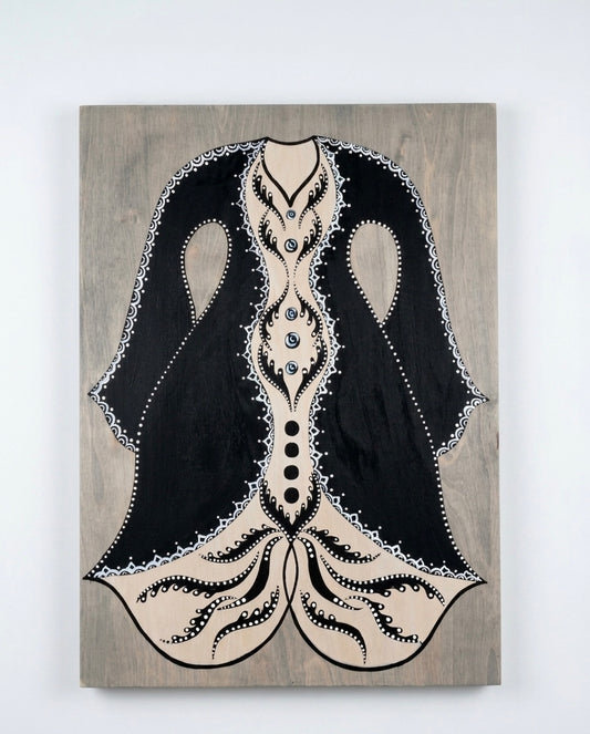 Heritage Caftan Motif Wooden Wall Art