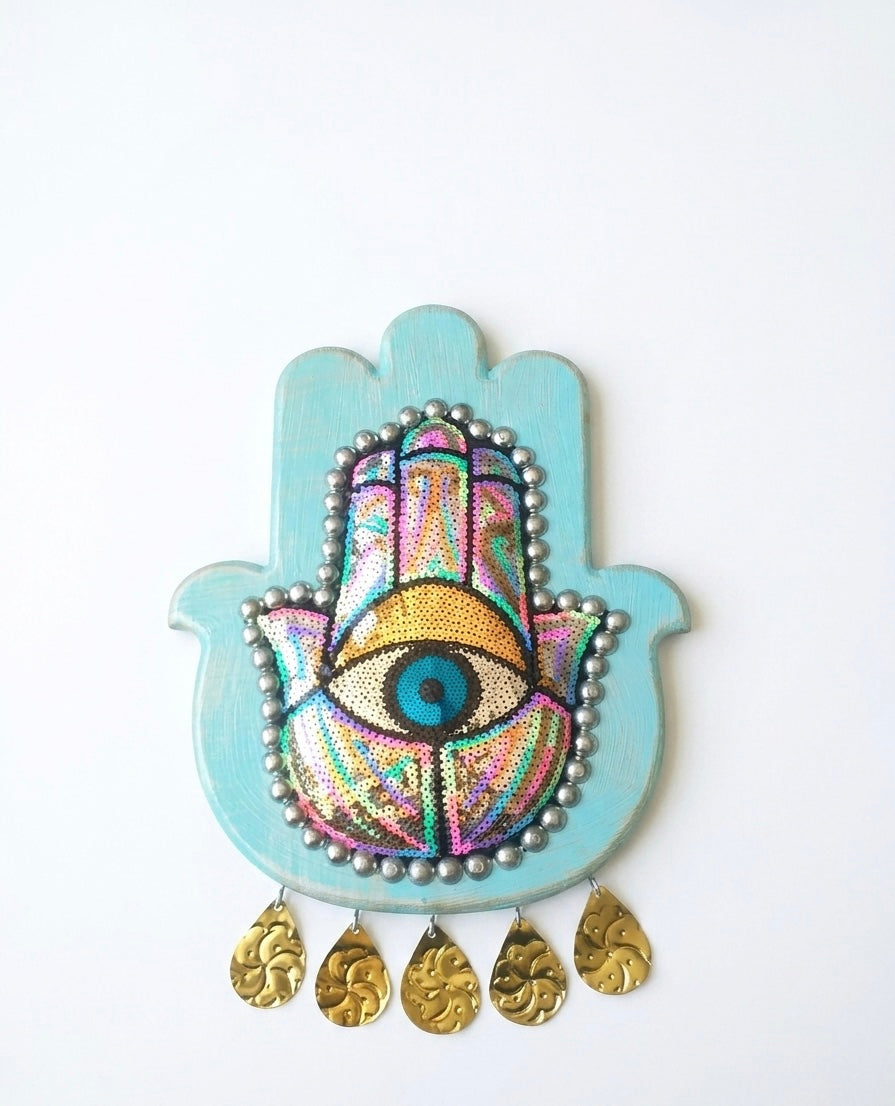 Boho Chic Hamsa Hand Wall Decor