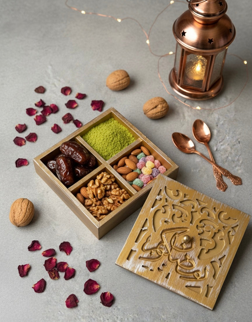 Wooden Multi Compartment Box