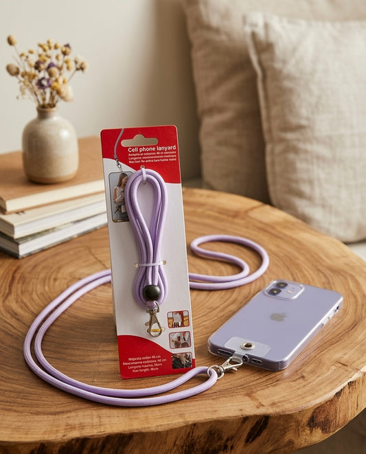 "Best Auntie Ever" Tech & Style Gift Set – Cell Phone Lanyard & Bamboo Stand