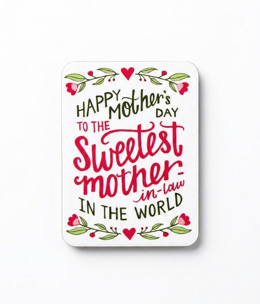 Wooden Mother's Day Mini Fridge Magnets