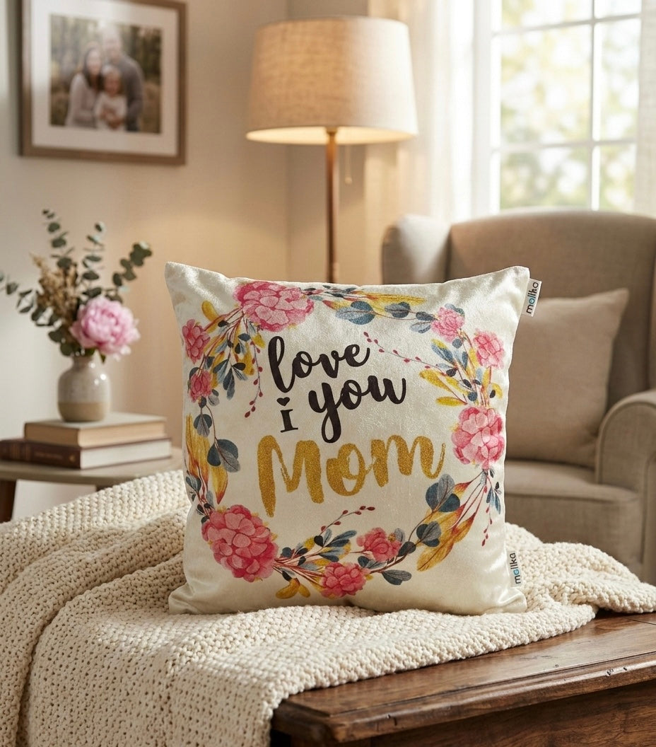 Signature Velvet "Appreciation" Cushion – Premium 40x40 Square Throw Pillow