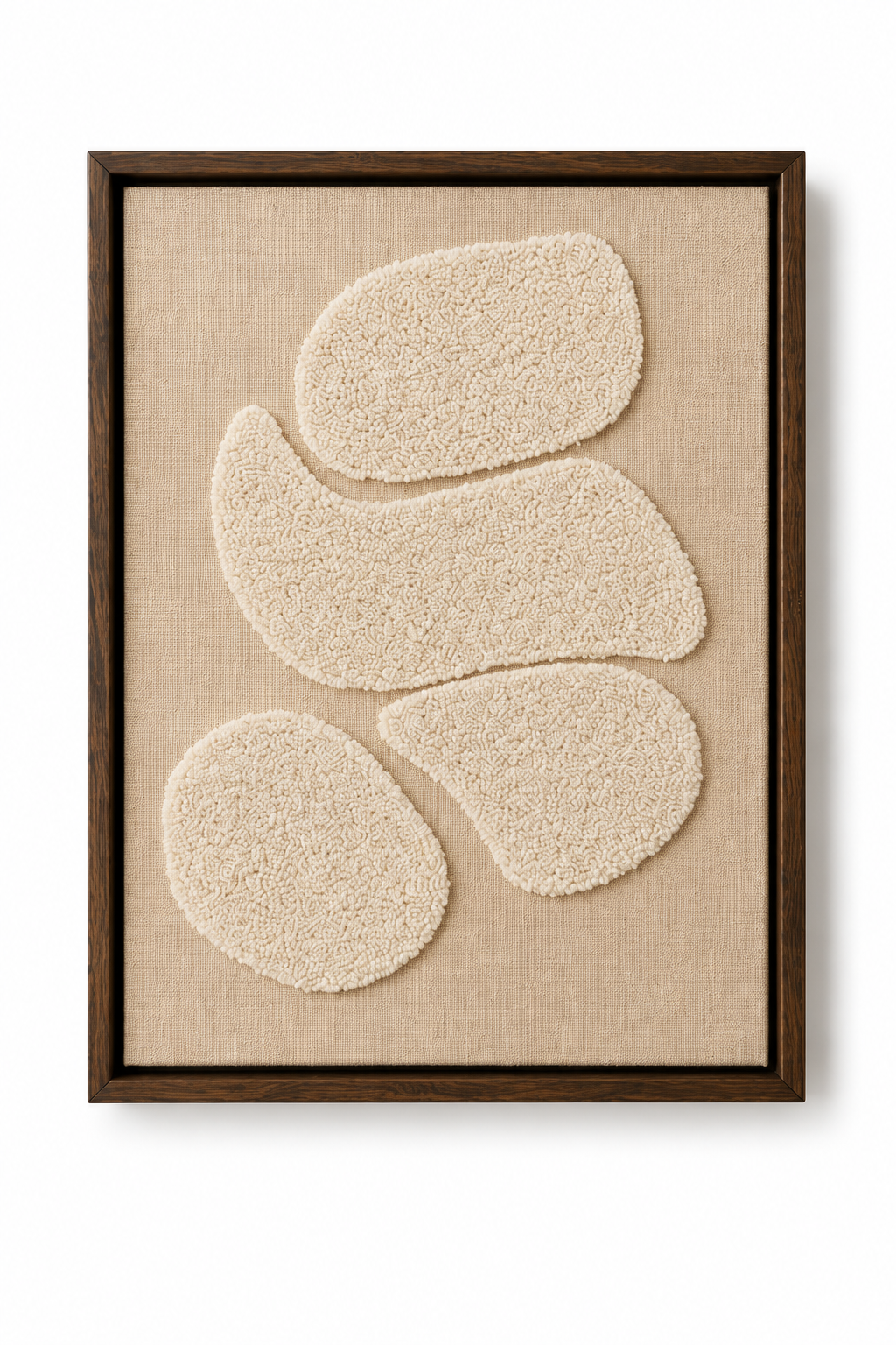 Textured Abstract Tufted Wall Art – 30×40 cm