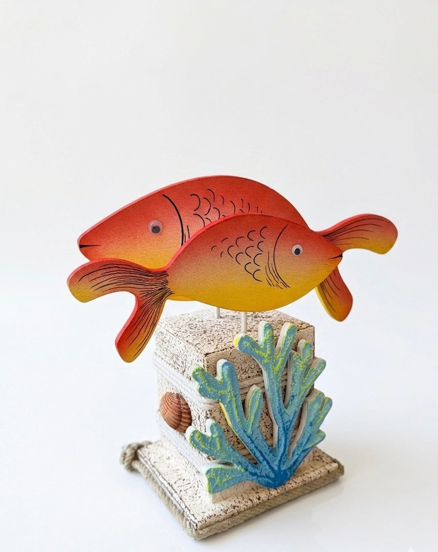 The Coastal Duo Fish Sculpture 