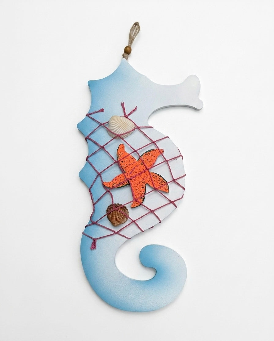 Handcrafted Nautical Seahorse Wall Decor