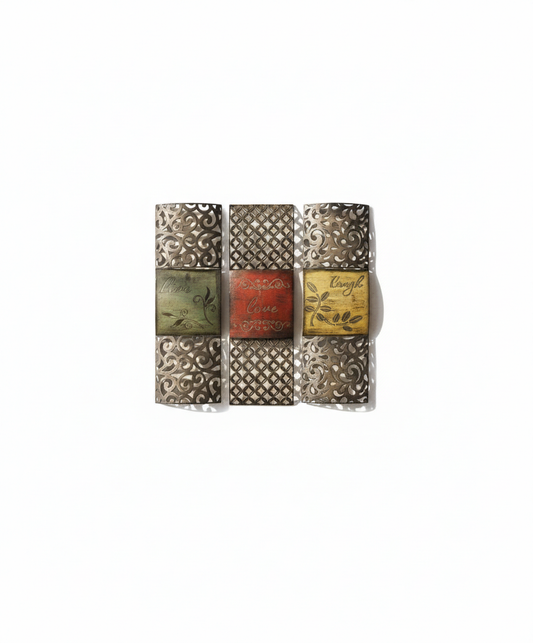 Inspirational Arabesque Metal Wall Art Trio