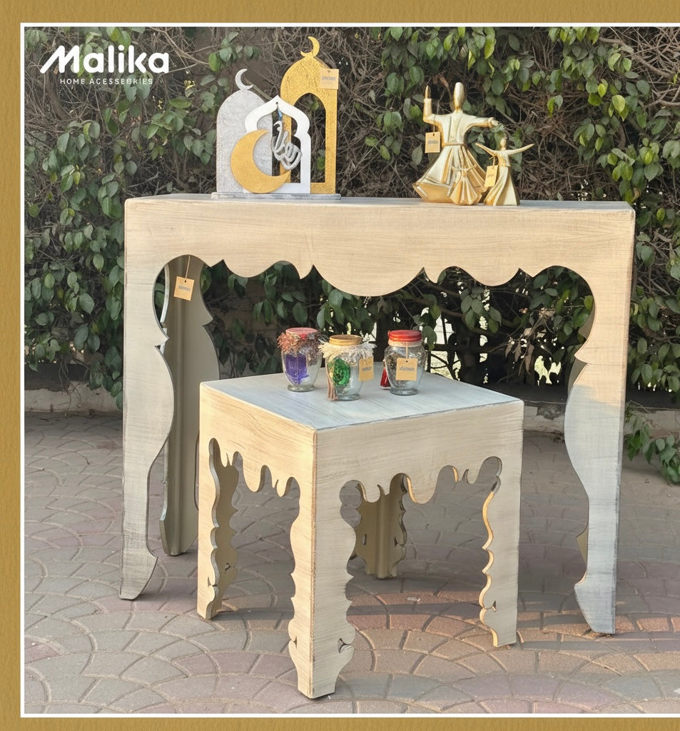 Andalusian Elegance Console & Nesting Table Set