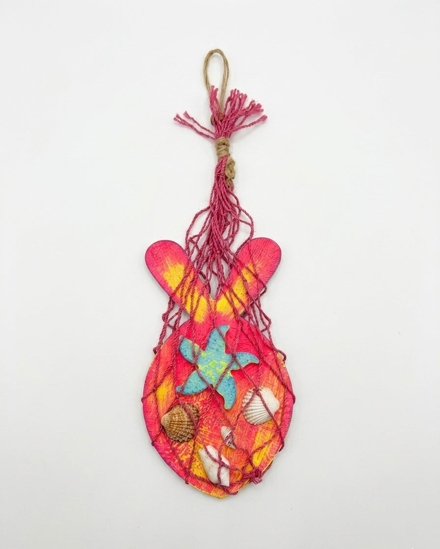 Coastal Fish Net Wall Decor