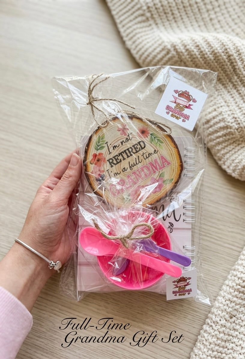 "Full-Time Grandma" Personalized Gift Set