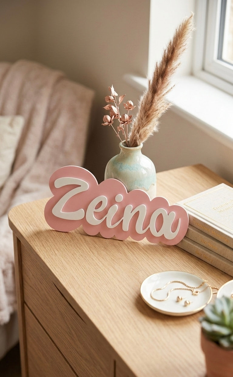 Custom 3D Wooden Name Sign