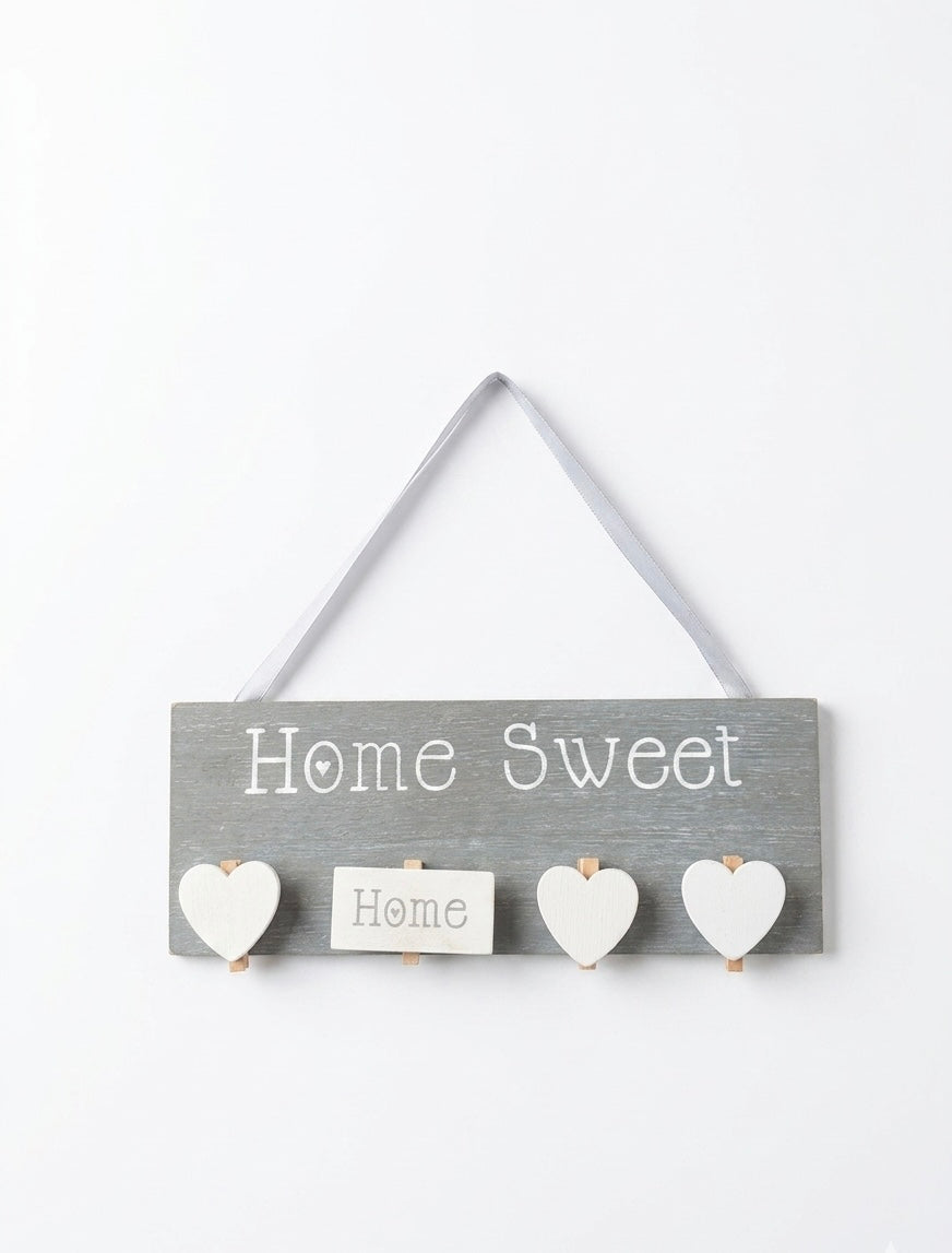 "Home Sweet Home" Rustic Wooden Wall Hanging Sign