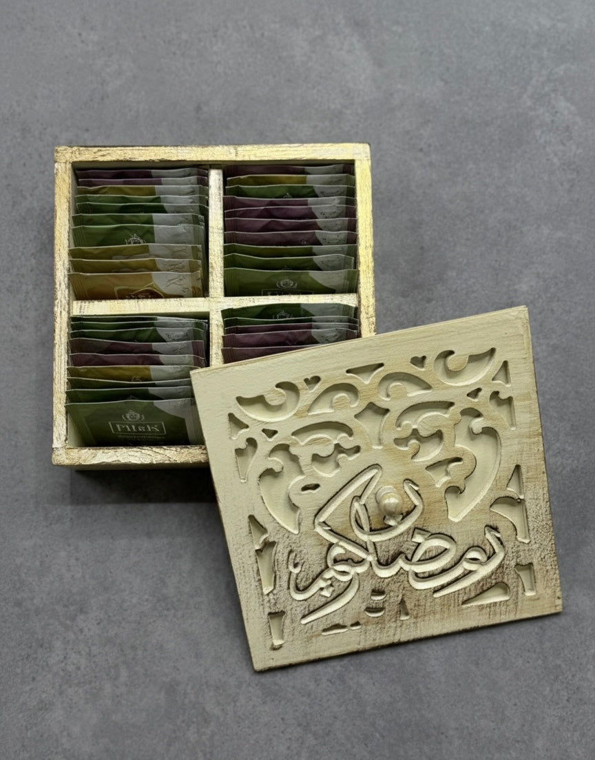 Wooden Multi Compartment Box