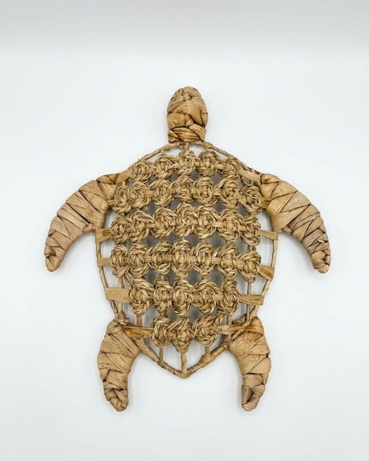 Handcrafted Woven Turtle Wall Art