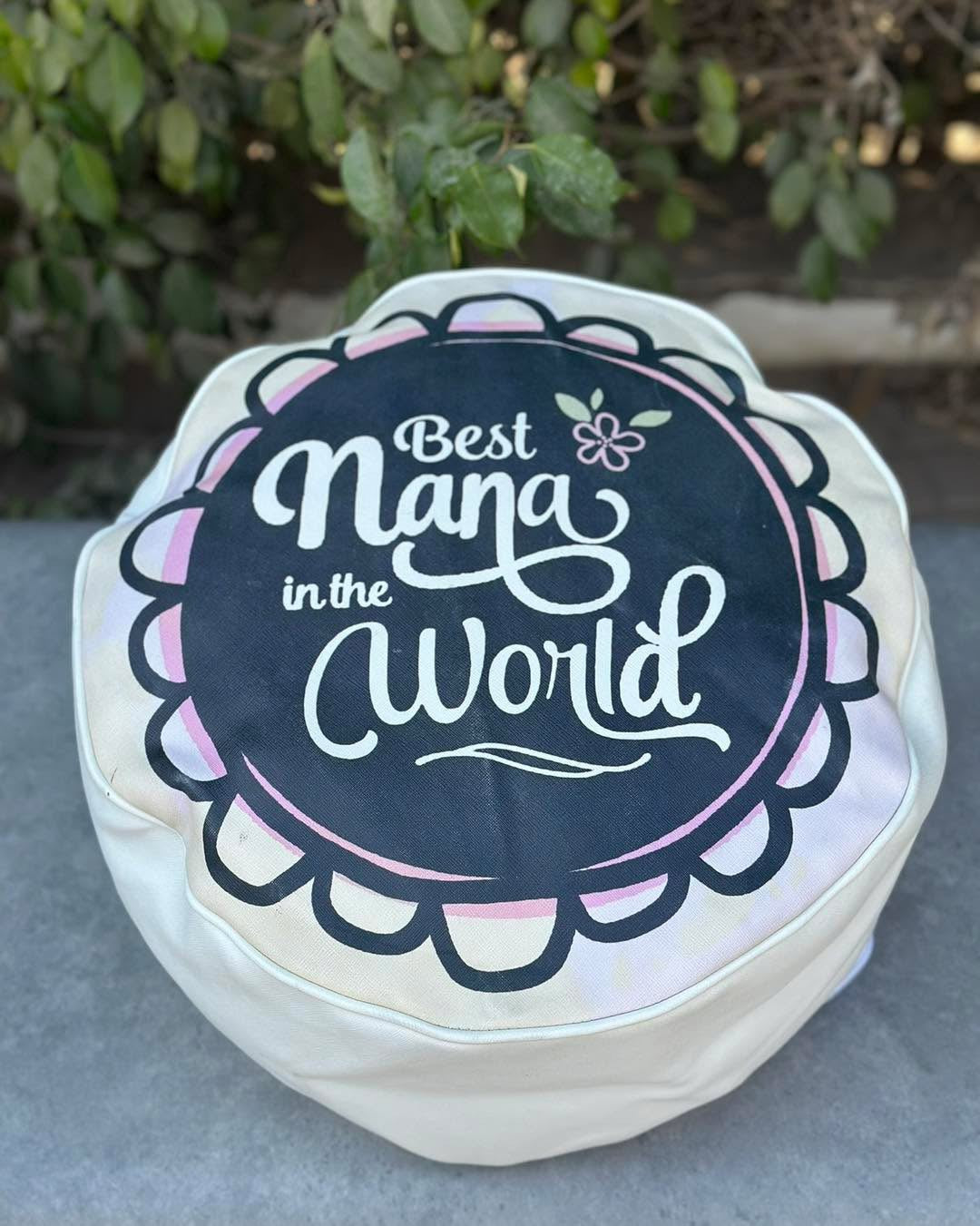Decorative Round Pouf