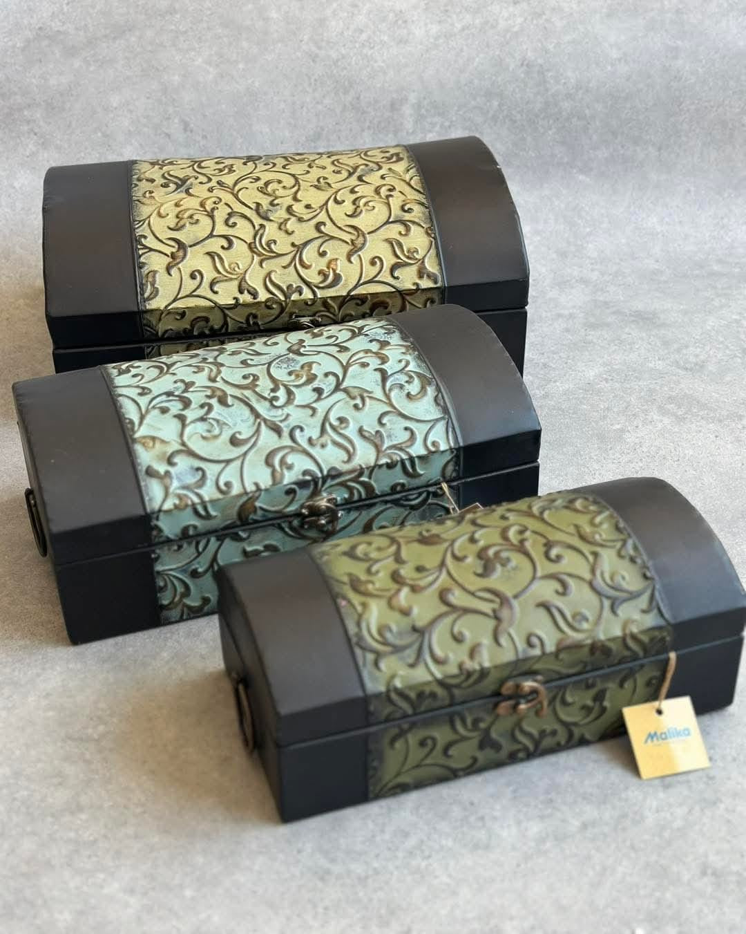 Vintage Heritage Embossed Storage Chests