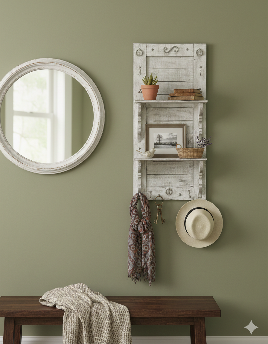 Rustic Charm Wall Organizer