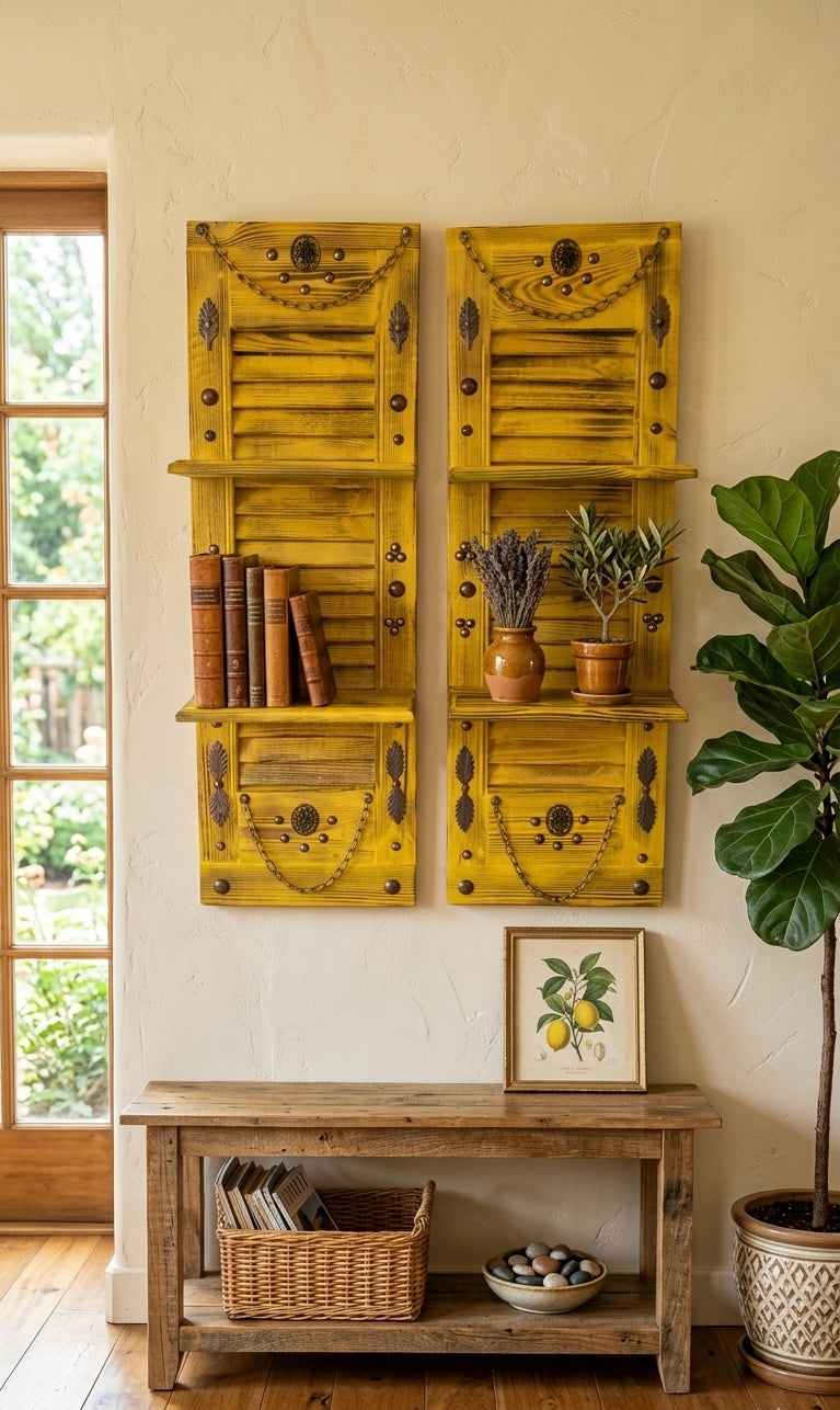 Aura Shutter Wall Shelves