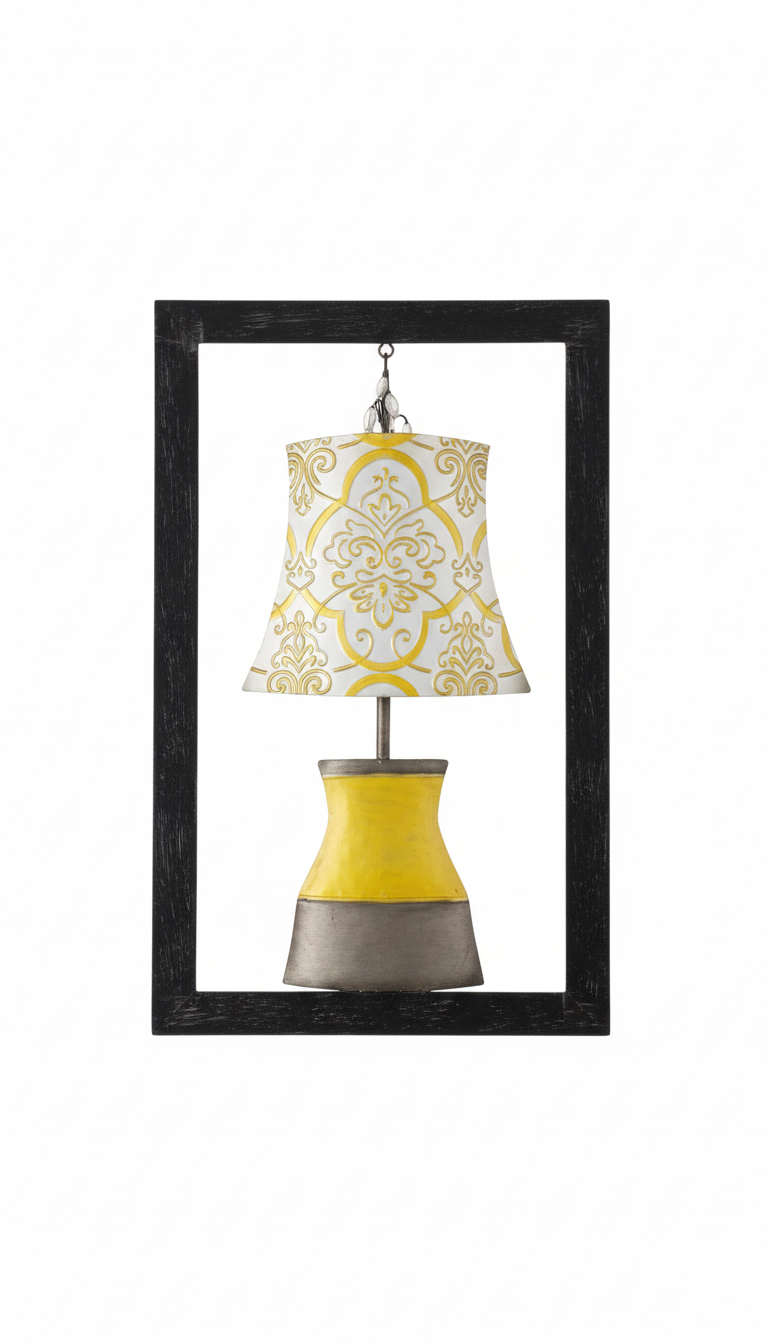 Illuminated Elegance Framed Metal Wall Art