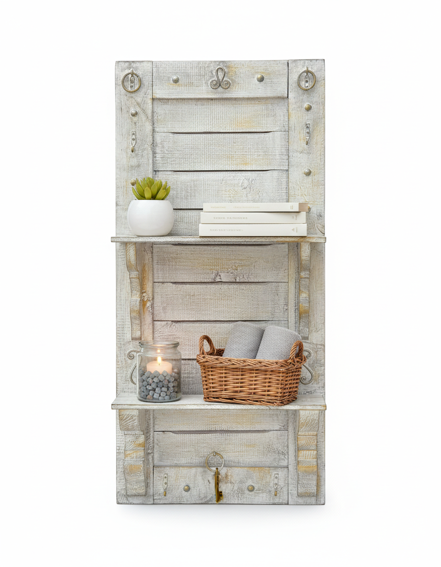 Rustic Charm Wall Organizer