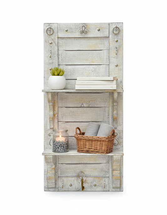 Rustic Charm Wall Organizer