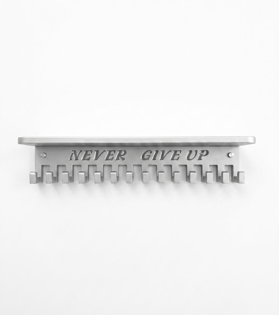 Triumph "Never Give Up" Medal Display & Trophy Shelf