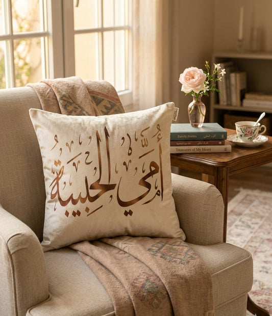 Signature Velvet "Appreciation" Cushion – Premium 40x40 Square Throw Pillow