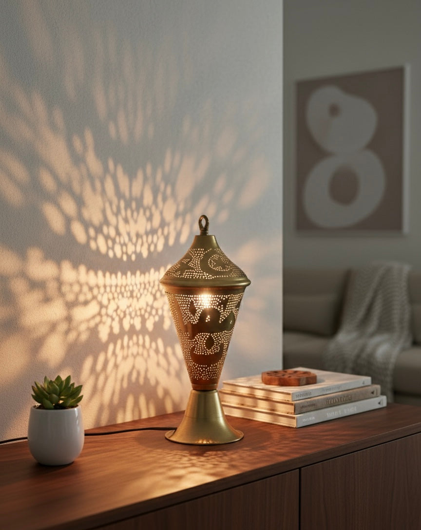 Handcrafted Heritage Copper Lamp