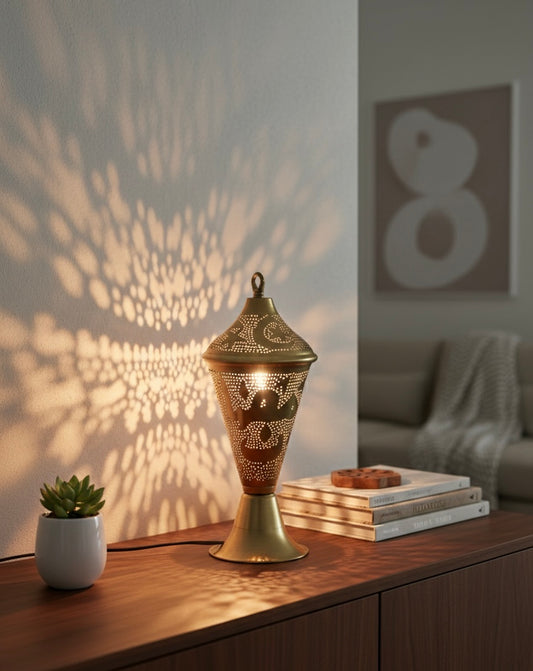 Handcrafted Heritage Copper Lamp