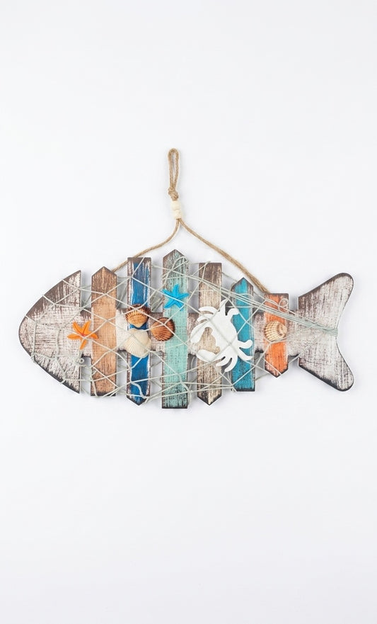 Artisanal Nautical Fish Wall Decor