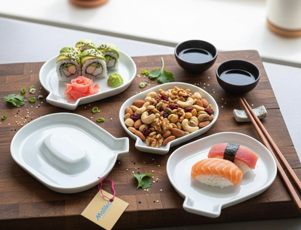 Zenith Porcelain Sushi & Appetizer Dish