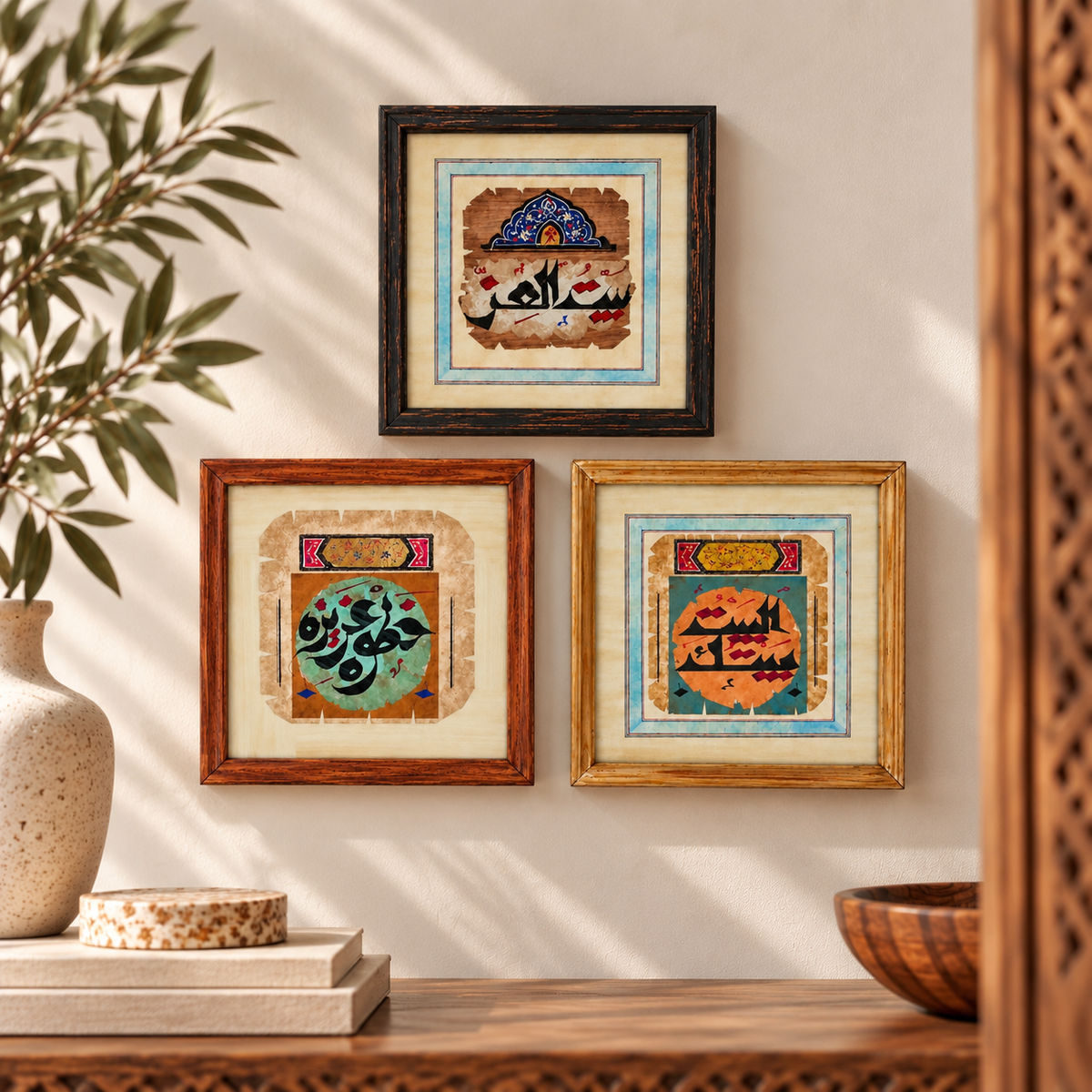 Handcrafted Arabic Calligraphy Wall Art