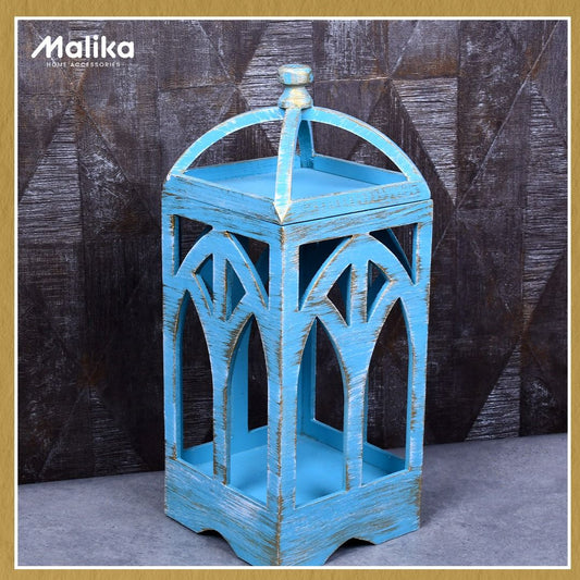 Azure Arched Lantern Decor